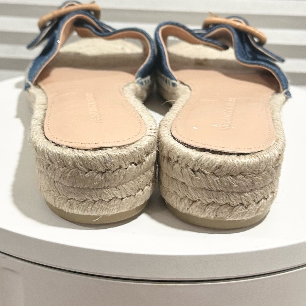 🌹VERONICA BEARD🌹Apa Denim Espadrille Sandals Size: 11 - Picture 8 of 10